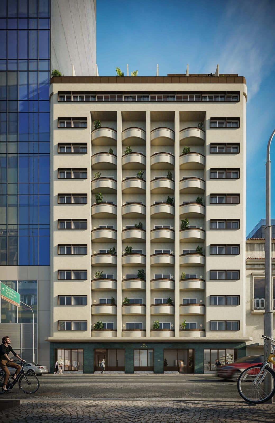 Fachada do Áureos Rio Residencial